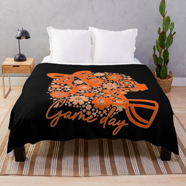 Item preview, Preppy Game Day Football Girly Bow Team Spirit Girls Orange  designed and sold by ObukiLantara.