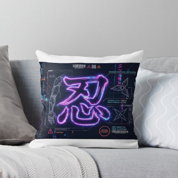 Item preview, Tactical Cyber Ninja Kanji - Holographic HUD Design designed and sold by Zen Motif Japan.