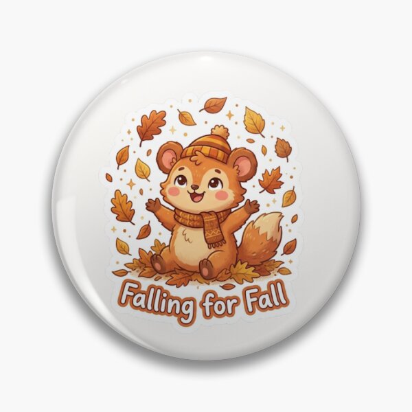 Item preview, Falling for Fall Cute Autumn Sticker designed and sold by Cerys-GS.
