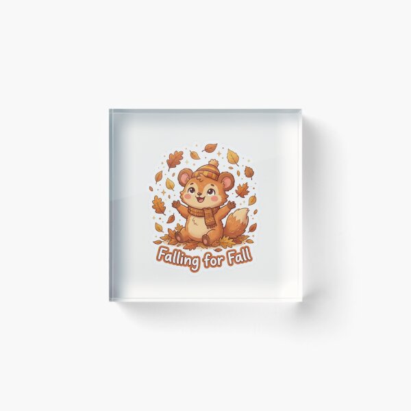 Item preview, Falling for Fall Cute Autumn Sticker designed and sold by Cerys-GS.