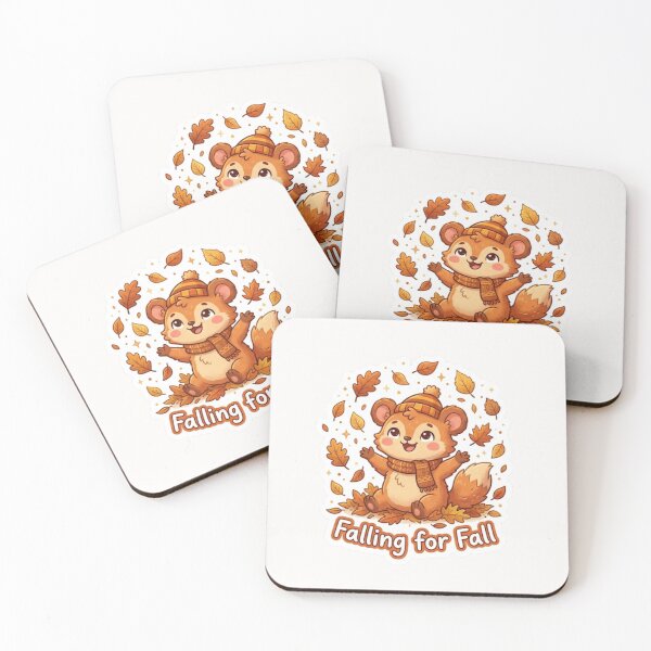 Item preview, Falling for Fall Cute Autumn Sticker designed and sold by Cerys-GS.