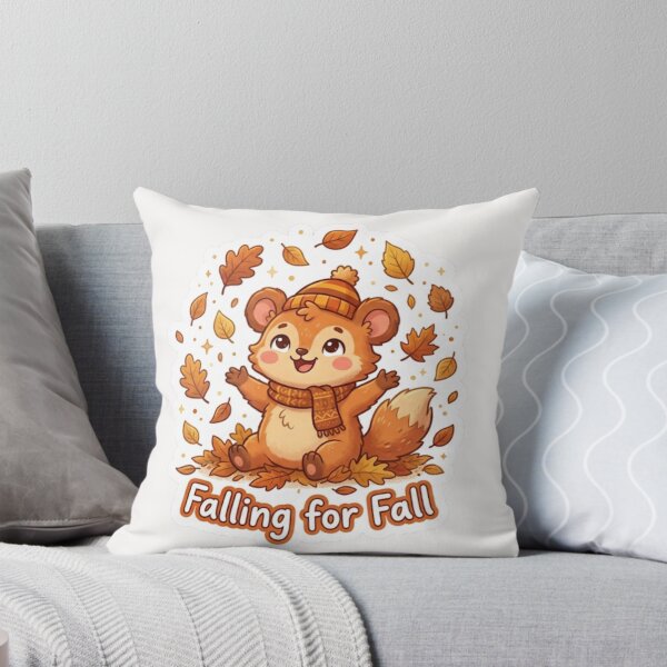 Item preview, Falling for Fall Cute Autumn Sticker designed and sold by Cerys-GS.
