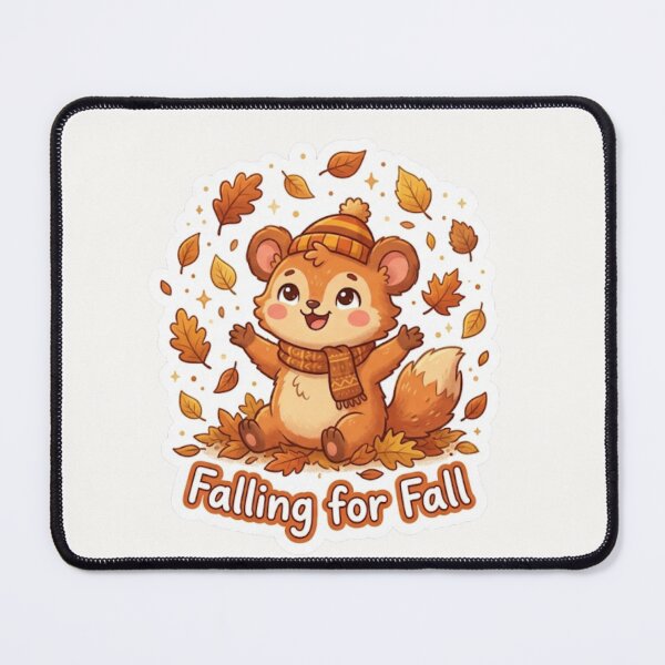 Item preview, Falling for Fall Cute Autumn Sticker designed and sold by Cerys-GS.