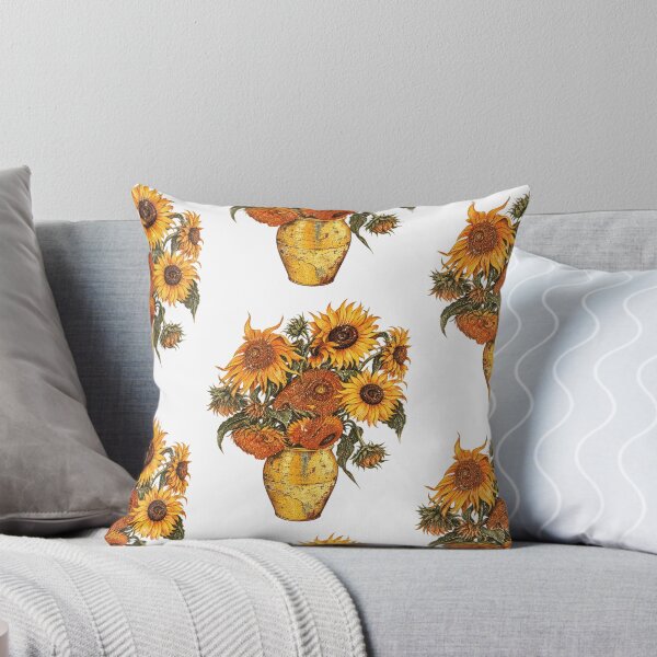 Item preview, Van Gogh Sunflowers Vintage Yellow Flowers Art Painting designed and sold by AnnieGreene1.