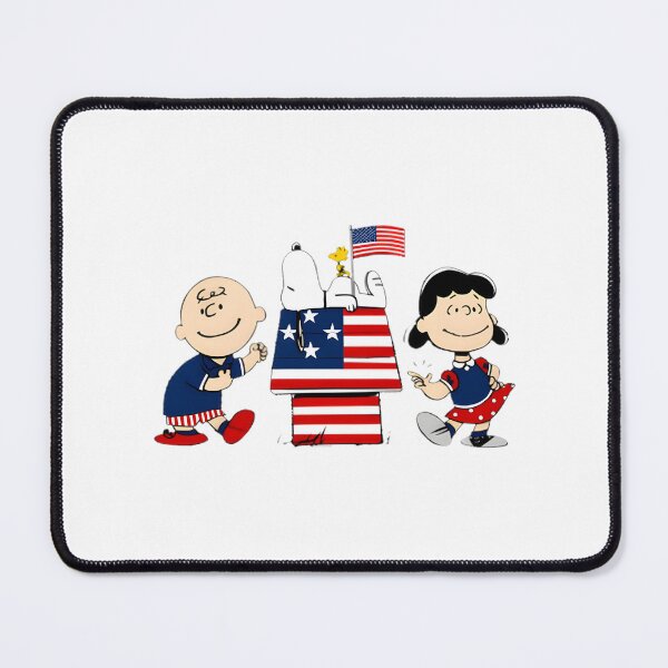 Item preview, Patriotic Doghouse with Snoopy and Friends Inspired by Classic Cartoon designed and sold by wallflower2war.