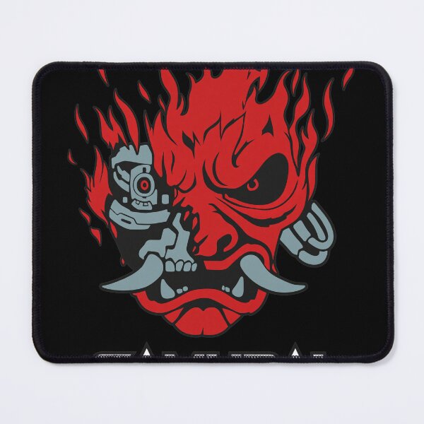 Item preview, Cyberpunk Oni Mask Samurai Flame Art designed and sold by Kayliietrichdgg.