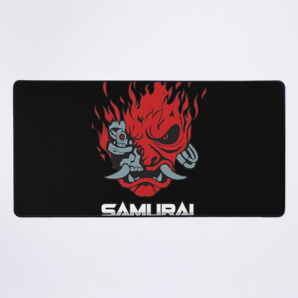 Item preview, Cyberpunk Oni Mask Samurai Flame Art designed and sold by Kayliietrichdgg.