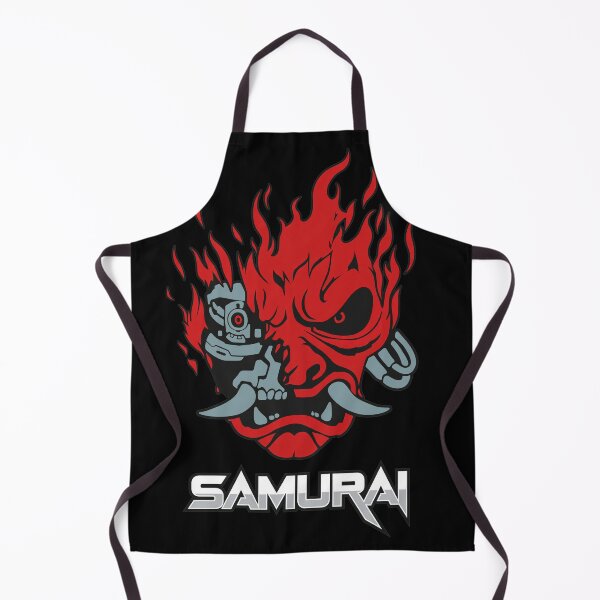 Item preview, Cyberpunk Oni Mask Samurai Flame  Art designed and sold by Kayliietrichdgg.