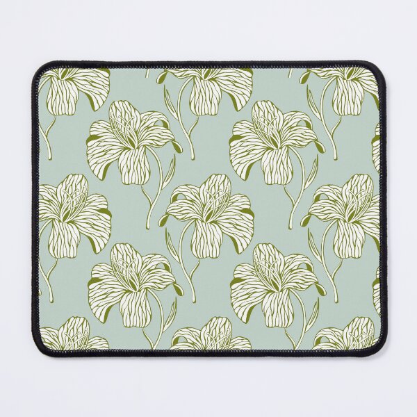 Item preview, Sage Green Cream Floral Line Art Seamless Pattern | typography quote designed and sold by Jyoti Digital Artist.