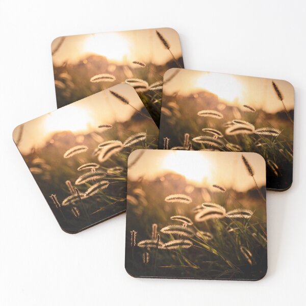 Item preview, ​Golden Hour Grass Fields at Sunset designed and sold by Dzulo.