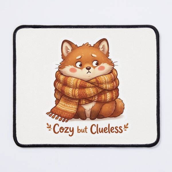 Item preview, Cozy but Clueless Cute Autumn Critter Sticker designed and sold by Cerys-GS.