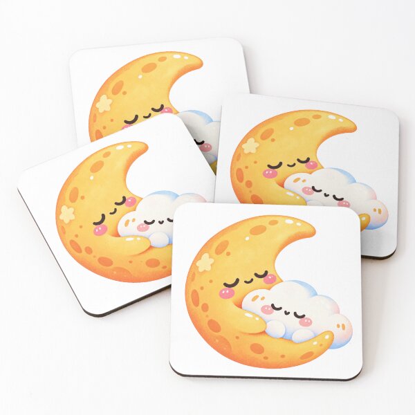Item preview, Sleeping moon embraces cloud designed and sold by LongIslandDesgn.
