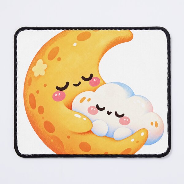 Item preview, Sleeping moon embraces cloud designed and sold by LongIslandDesgn.