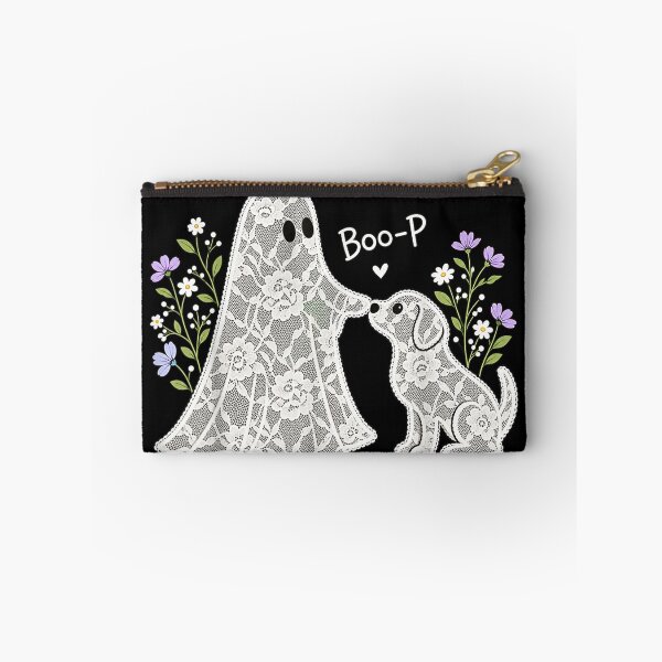 Item preview, Boo-P Floral Ghost and Dog Halloween Boop Humor Design designed and sold by DuneHaicna.