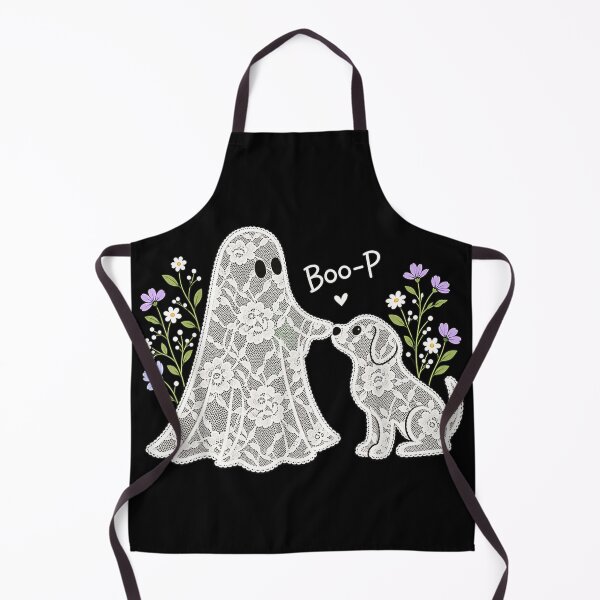 Item preview, Boo-P Floral Ghost and Dog Halloween Boop Humor Design designed and sold by DuneHaicna.