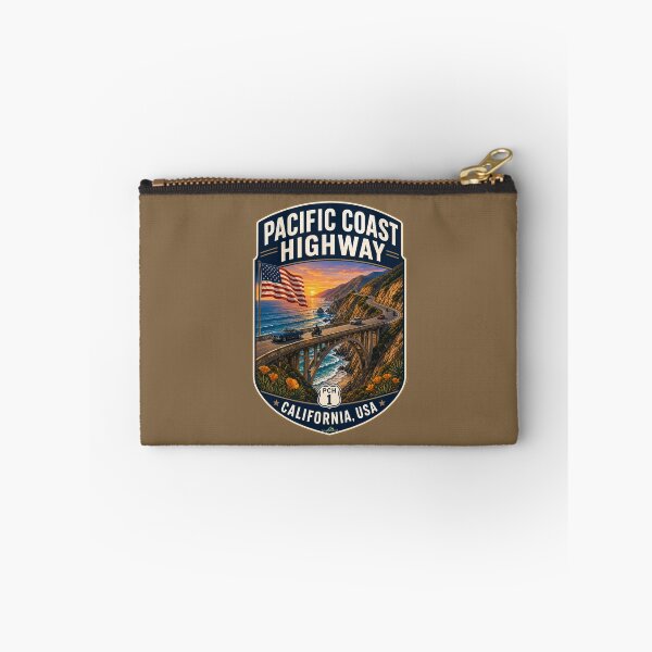 Item preview, Pacific Coast Highway California USA Sticker TShirt 01 designed and sold by OuterShellUK.