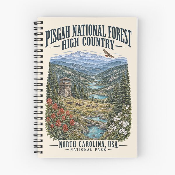 Item preview, Pisgah National Forest High Country, North Carolina, USA [Vintage Illustration] designed and sold by elektronen.