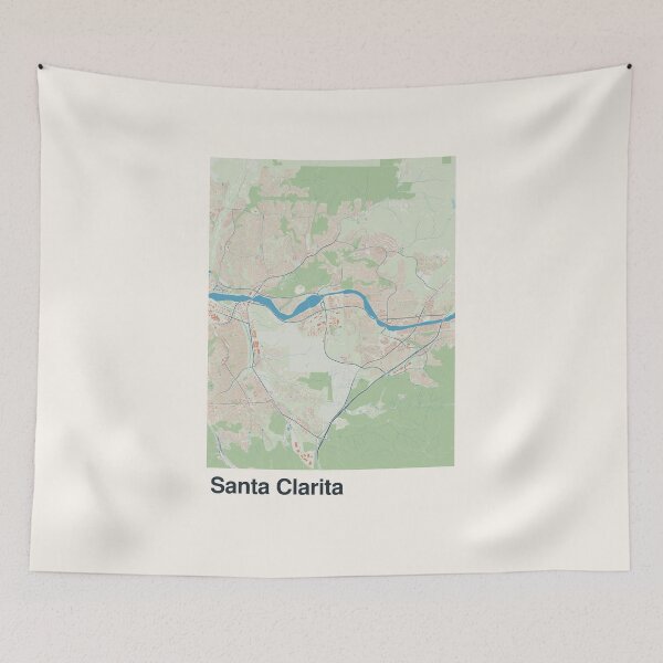 Item preview, Santa Clarita Minimalistic Map Art designed and sold by MapsNerd.