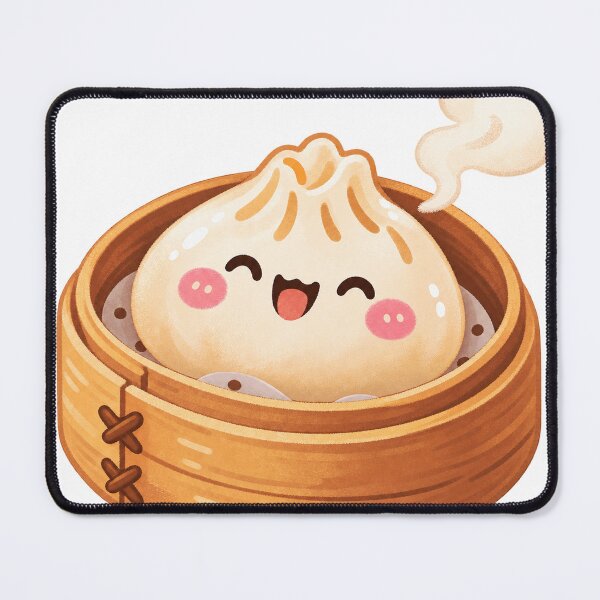Item preview, Cheerful Kawaii Bao Bun Dim Sum designed and sold by LongIslandDesgn.