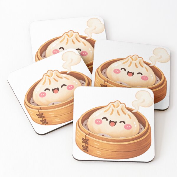 Item preview, Cheerful Kawaii Bao Bun Dim Sum designed and sold by LongIslandDesgn.