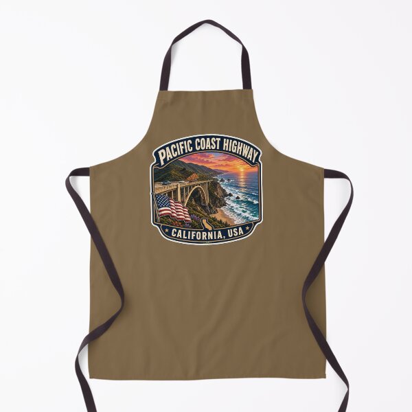 Item preview, Pacific Coast Highway California USA Sticker TShirt 02 designed and sold by OuterShellUK.