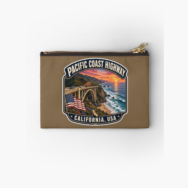 Item preview, Pacific Coast Highway California USA Sticker TShirt 02 designed and sold by OuterShellUK.