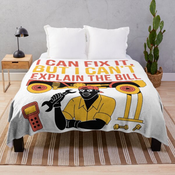 Item preview, I Can Fix It But I Can't Explain the Bill Mechanic Humor designed and sold by Design-Pro-21.