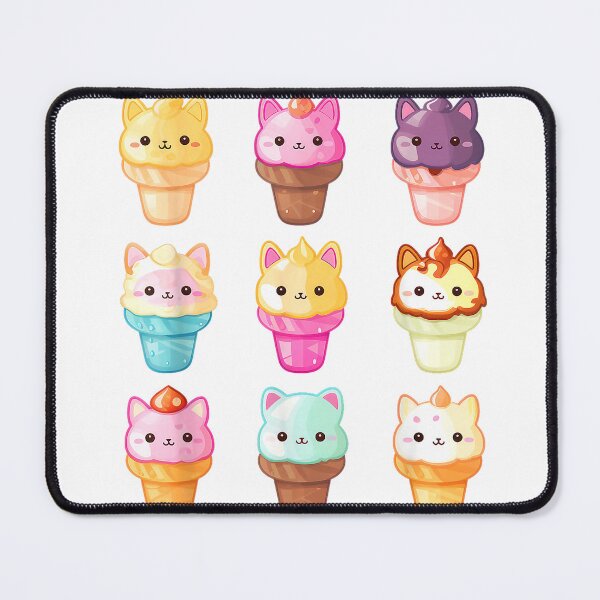 Item preview, Kawaii Cat Ice Cream Sweets Food Lover T-Shirt designed and sold by gidget-gadget.