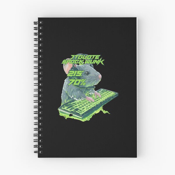 Item preview, Glowing Rodent Gamer Typing On Keyboard designed and sold by Leonelpinkaf.
