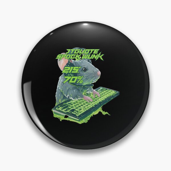 Item preview, Glowing Rodent Gamer Typing On Keyboard designed and sold by Leonelpinkaf.