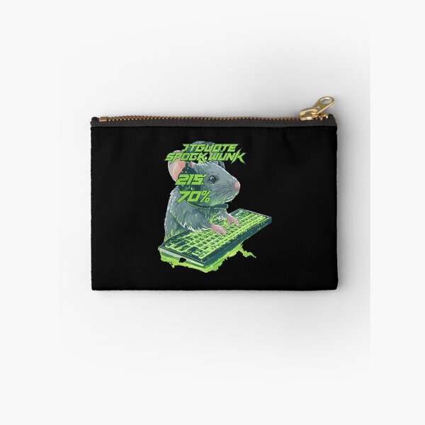 Item preview, Glowing Rodent Gamer Typing On Keyboard designed and sold by Leonelpinkaf.