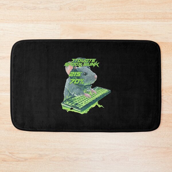 Item preview, Glowing Rodent Gamer Typing On Keyboard designed and sold by Leonelpinkaf.