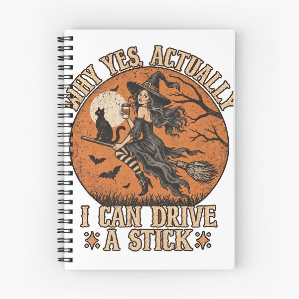 Item preview, Why Yes Actually I Can Drive A Stick Witch Coffee Cat Vintage designed and sold by YAWO-PAE.