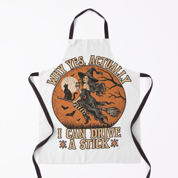 Item preview, Why Yes Actually I Can Drive A Stick Witch Coffee Cat Vintage designed and sold by YAWO-PAE.