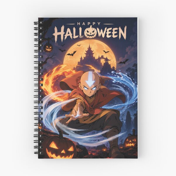 Item preview, Happy Halloween Anime Avatar Elemental Power Poster designed and sold by GSJGROUP.