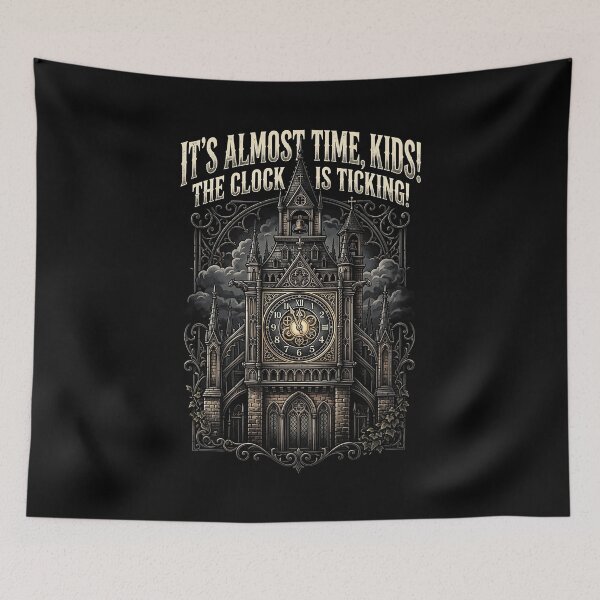 Item preview, The Midnight Hour | Vintage Gothic Clock Tower designed and sold by HexOne.