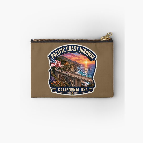 Item preview, Pacific Coast Highway California USA Sticker TShirt 04 designed and sold by OuterShellUK.