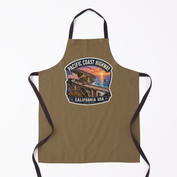 Item preview, Pacific Coast Highway California USA Sticker TShirt 04 designed and sold by OuterShellUK.