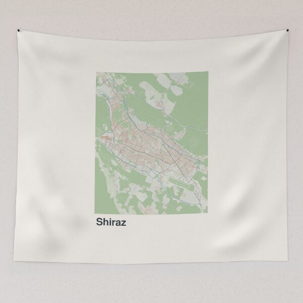 Item preview, Shiraz Minimalistic Map Art designed and sold by MapsNerd.