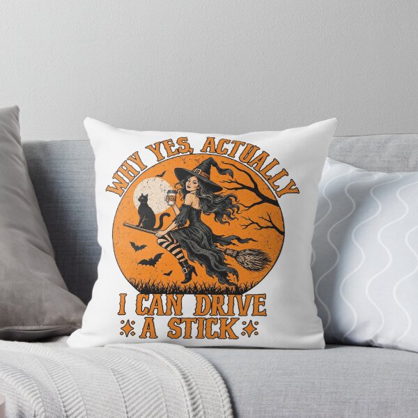 Item preview, Why Yes Actually I Can Drive A Stick Witch Coffee Halloween Graphic designed and sold by YAWO-PAE.