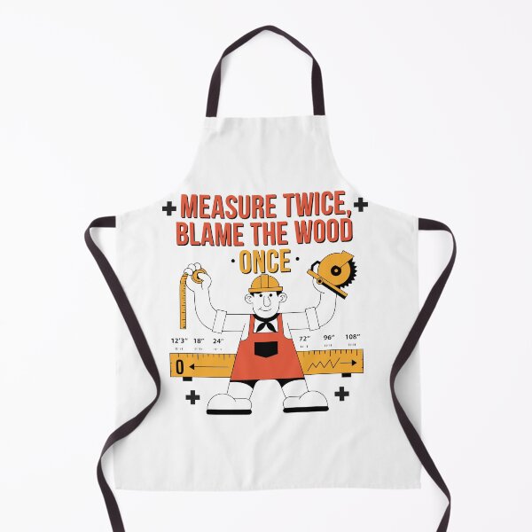 Item preview, Measure Twice Blame the Wood Once Carpenter Humor designed and sold by Design-Pro-21.