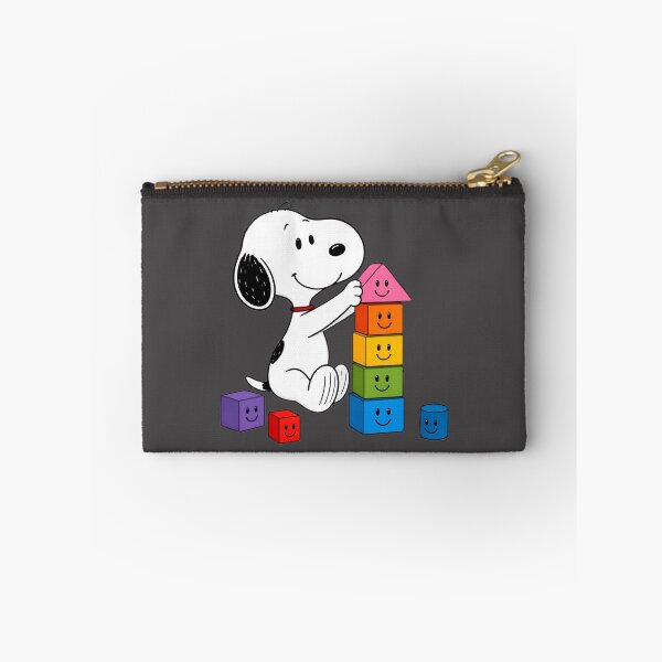 Item preview, Snoopy Playing with Colorful Building Blocks Cute Cartoon Illustration designed and sold by MasonTheGamer.