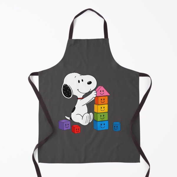 Item preview, Snoopy Playing with Colorful Building Blocks Cute Cartoon Illustration designed and sold by MasonTheGamer.