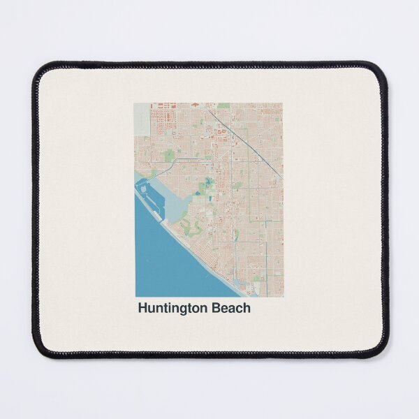 Item preview, Huntington Beach Minimalistic Map Art designed and sold by MapsNerd.