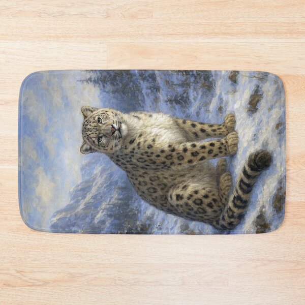 Item preview, Snow Leopard Painting – Majestic Mountain Wildlife Portrait designed and sold by GalleryKauffeld.