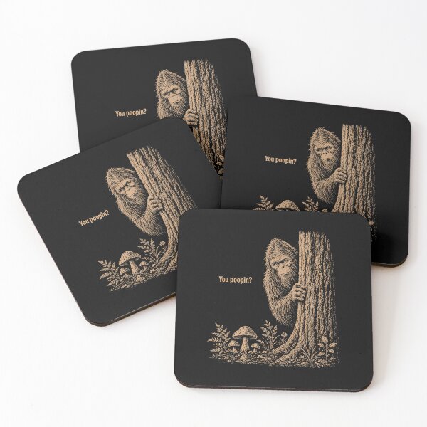 Item preview, You Poopin? Funny Sasquatch Forest Humor Bigfoot designed and sold by khdmalakarak.