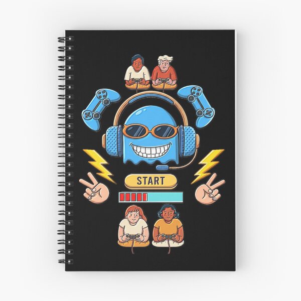 Item preview, Multiplayer Representation of Funny Level Up Retro Gaming Ghost With Headset in Streaming. designed and sold by Giulivo Store Graphic.