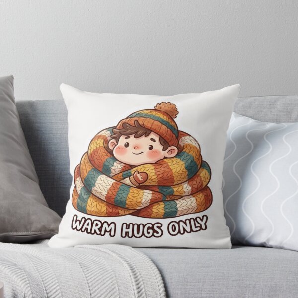 Item preview, Warm Hugs Only Cute Autumn Sticker designed and sold by Cerys-GS.