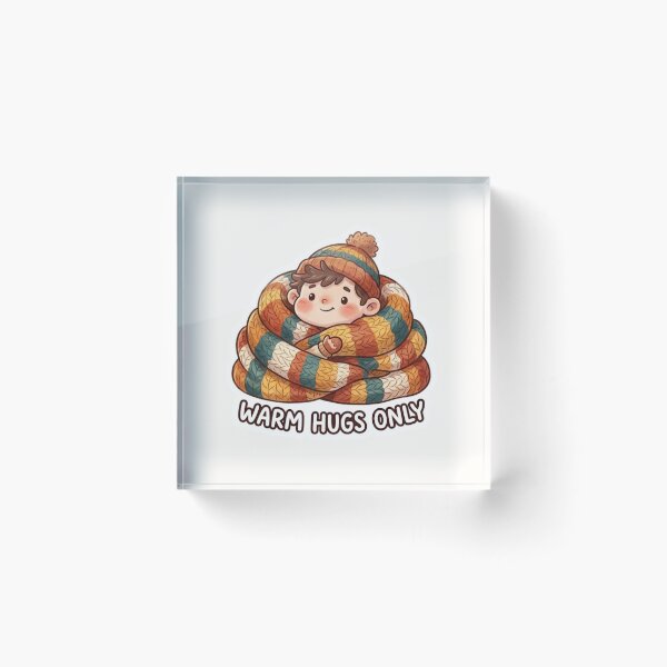 Item preview, Warm Hugs Only Cute Autumn Sticker designed and sold by Cerys-GS.