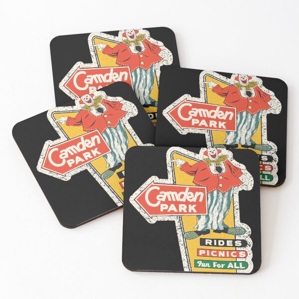 Item preview, Camden Park Vintage Clown Sign Rides Picnics Fun designed and sold by Kayliietrichdgg.
